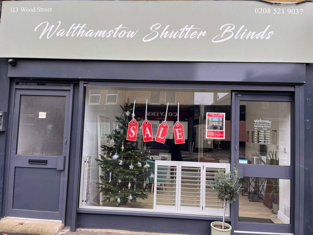 Window Shutter showroom in Walthamstow, London